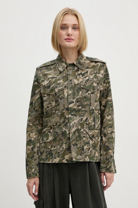 ZADIG&VOLTAIRE kurtka bawełniana nieocieplane zielony WWOW00647