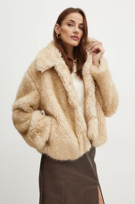 Γούνα Bardot SARISSA oversize μπεζ 59562JB