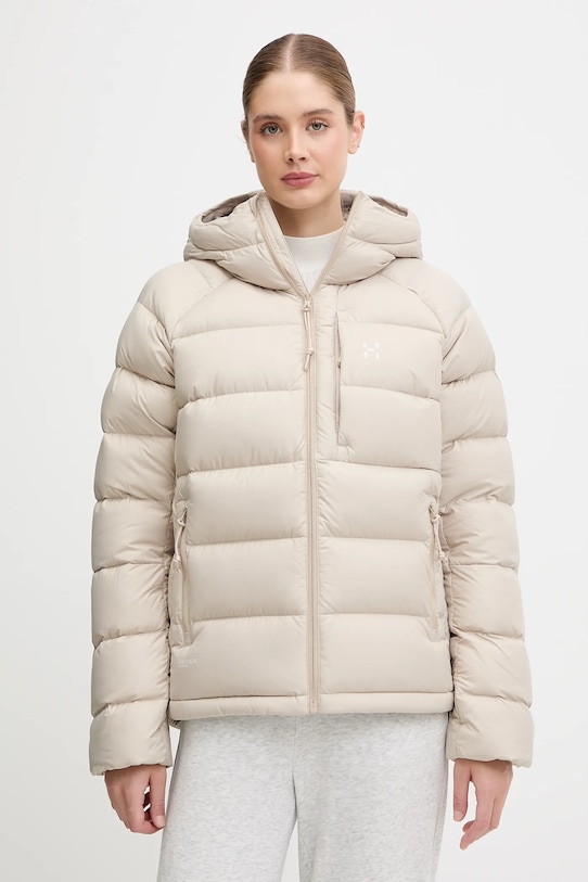 Пухова куртка Haglöfs Rosson Down бежевий 607468