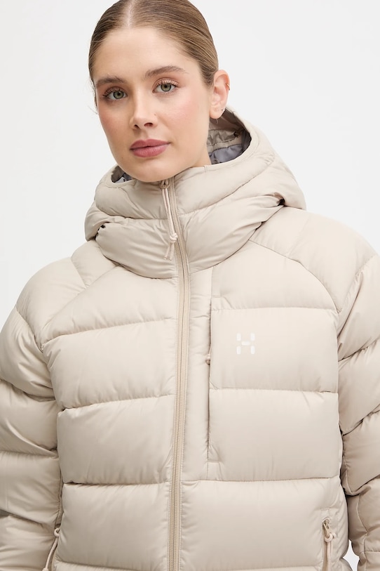 Пухова куртка Haglöfs Rosson Down бежевий 607468
