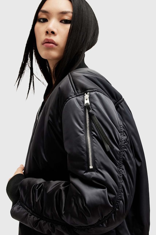 Bunda AllSaints ROOMER BOMBER W015OB čierna AW24