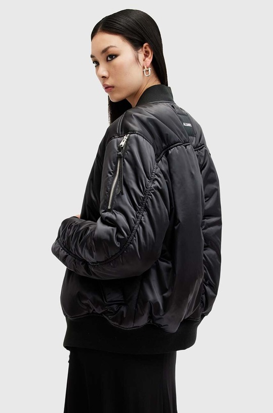Bomber jakna AllSaints ROOMER BOMBER crna W015OB