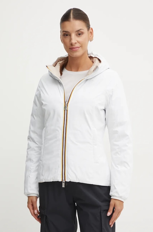 Dvostrana pernata jakna K-Way bijela K8127XW