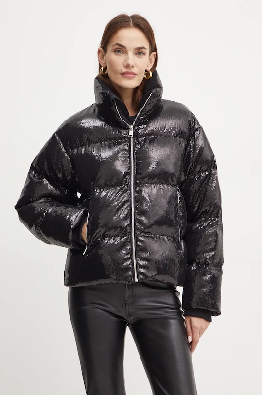 Bunda Karl Lagerfeld bez kapuce černá 246W1501