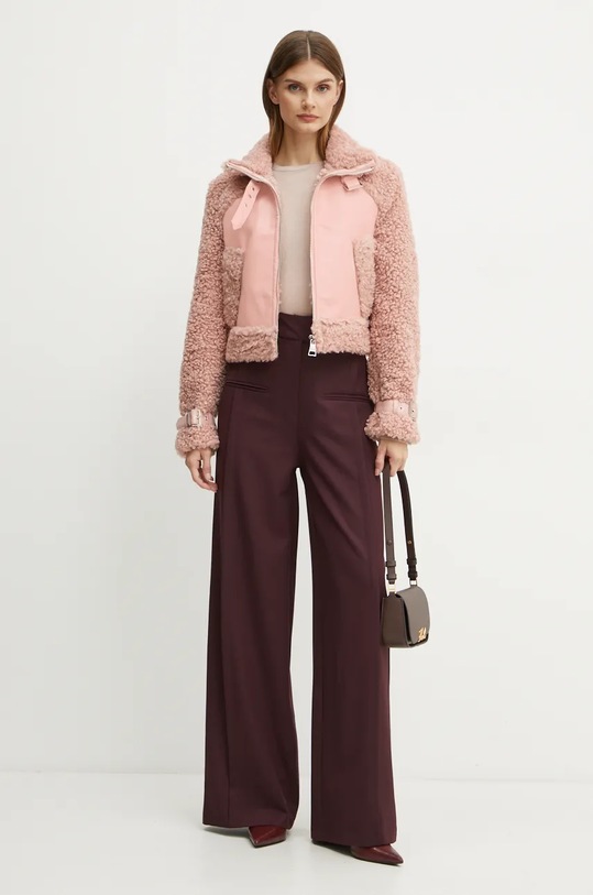 Bunda Karl Lagerfeld 246W1507 růžová AW24