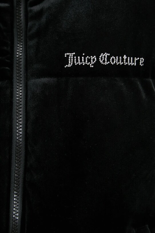 Juicy Couture kurtka welurowa MARGO PUFFER JCOIJ224556.101 czarny