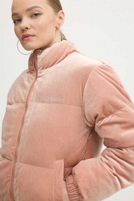 Zamatová bunda Juicy Couture MARGO PUFFER JCOIJ224556.681 hnedá