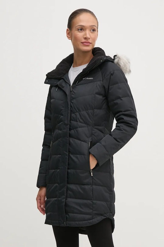Columbia piumino Belle Isle isolamento in piuma nero 2085153