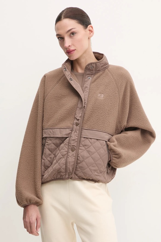 Fleecová mikina P.E Nation Technique hnedá 244J262