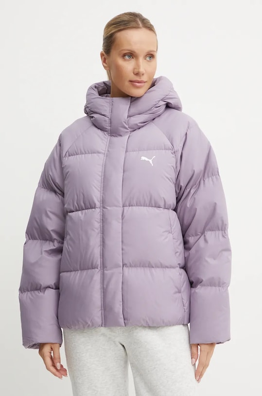 Пуховая куртка Puma с утеплением фиолетовой 626487