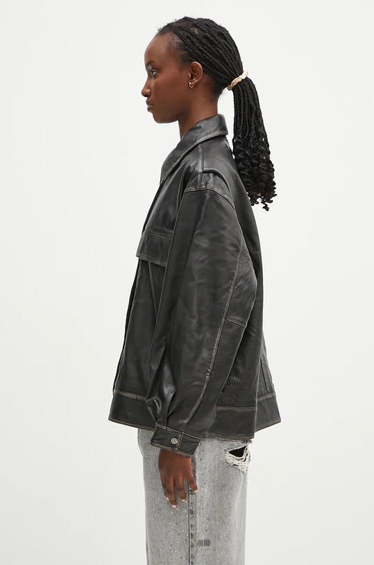 KSUBI leather jacket Creed Jacket WFA24JK004 black AW24