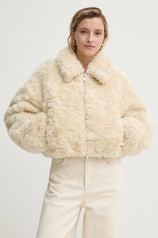 Páperová bunda A.L.C. Esme oversize béžová 1JAKT00878