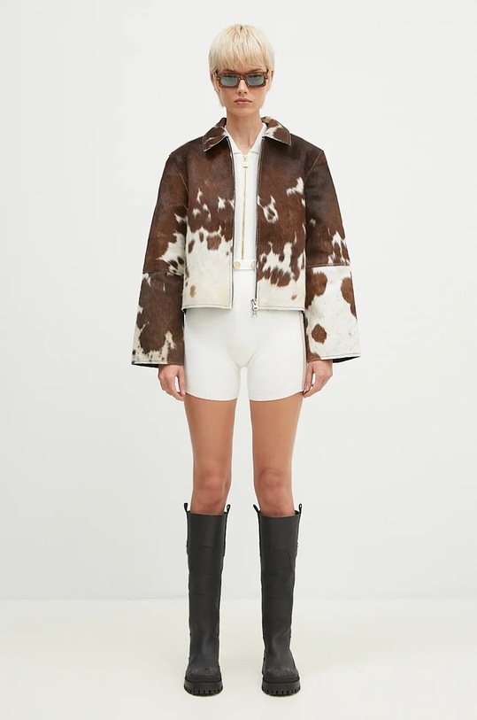 Samsoe Samsoe suede jacket Salylo F24300022 brown