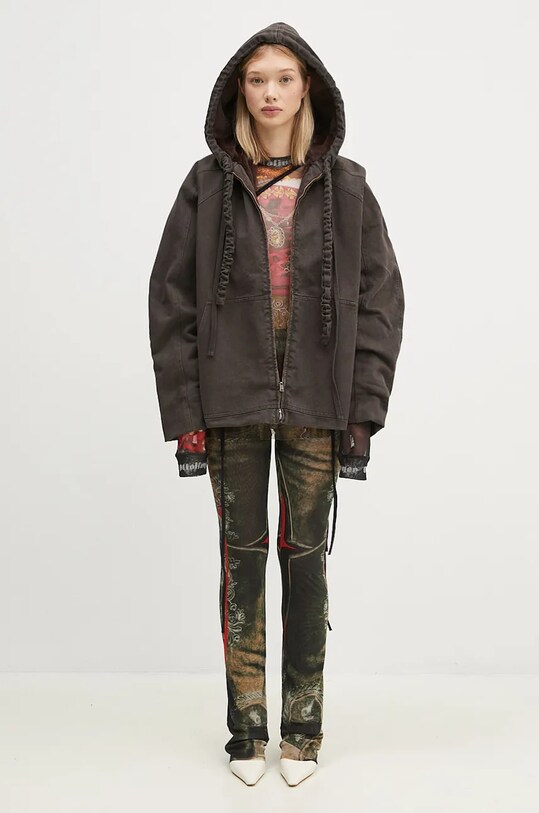 Oboustranná bunda Ottolinger Reversible Furry Denim Jacket 1090601521