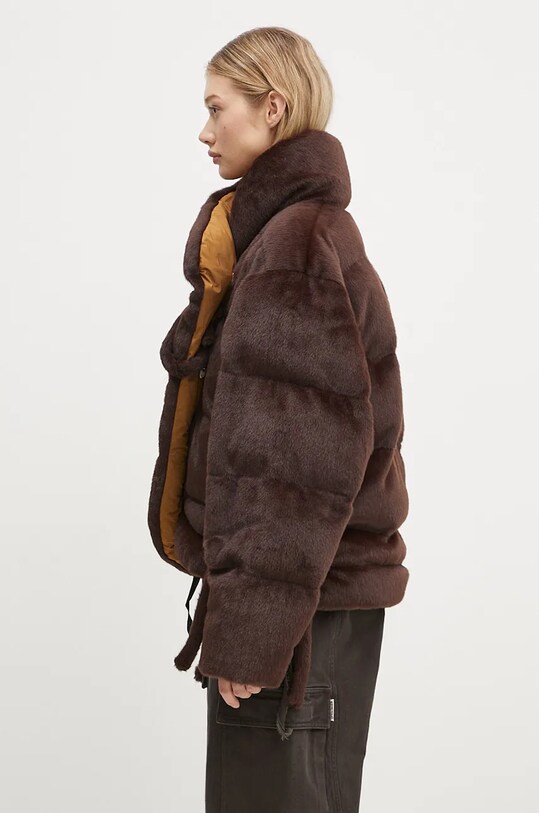 Bunda Ottolinger Furry Strappy Puffer Jacket 1090602521 hnědá AW24