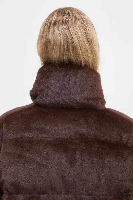 Bunda Ottolinger Furry Strappy Puffer Jacket 1090602521 hnědá