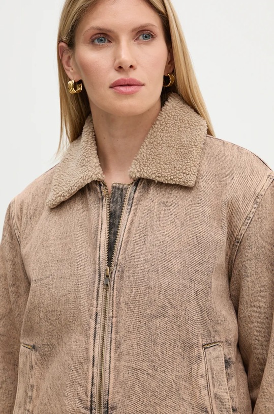 American Vintage kurtka jeansowa BLIN17AE24 beżowy