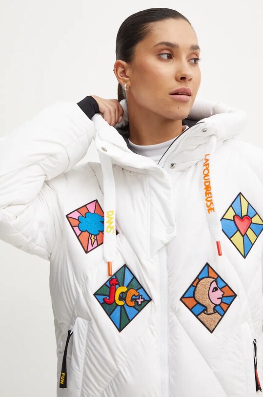 Rossignol kurtka narciarska puchowa Lumy x JCC RLNWJ32 biały