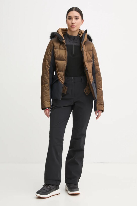 Пуховая лыжная куртка Rossignol Direttissima RLNWJ01 коричневый AW24
