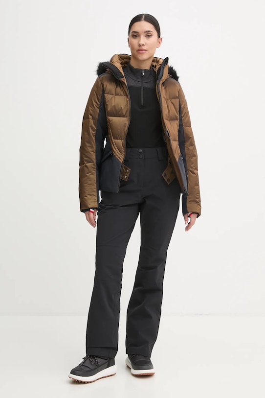 Rossignol kurtka narciarska puchowa Direttissima RLNWJ01 brązowy AW24