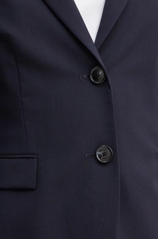 BOSS marynarka wełniana 50490035 granatowy