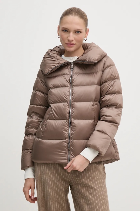 Péřová bunda Hetrego ERIN s podšívkou zelená 8N601