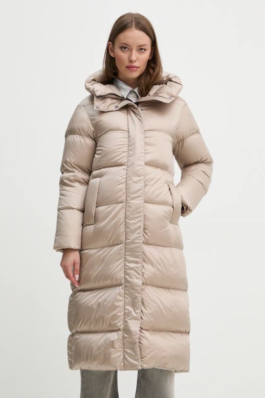 Péřová bunda Hetrego KAREN s podšívkou béžová 8N605