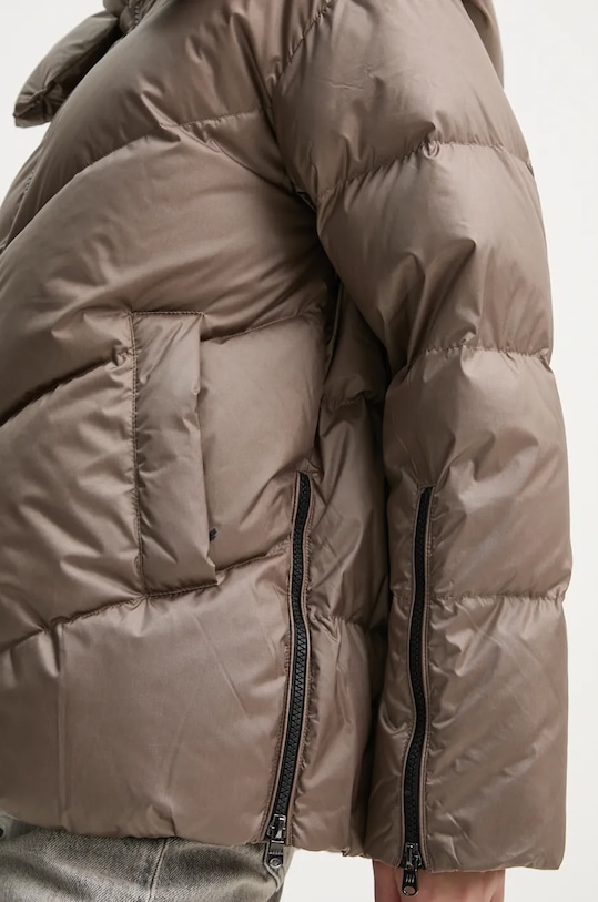 Páperová bunda Hetrego LILY 8N624 hnedá