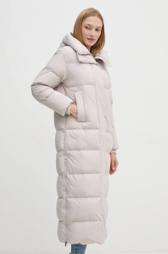 Μπουφάν με επένδυση από πούπουλα Hetrego HELENA 8N694 μπεζ AW24