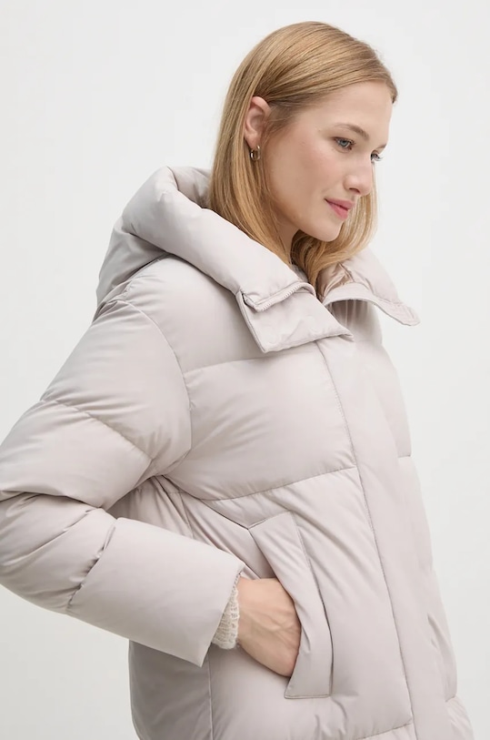 Μπουφάν με επένδυση από πούπουλα Hetrego HELENA μπεζ 8N694