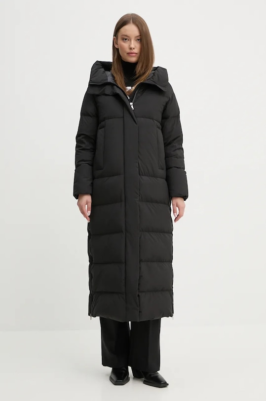 Péřová bunda Hetrego HELENA s podšívkou černá 8N694