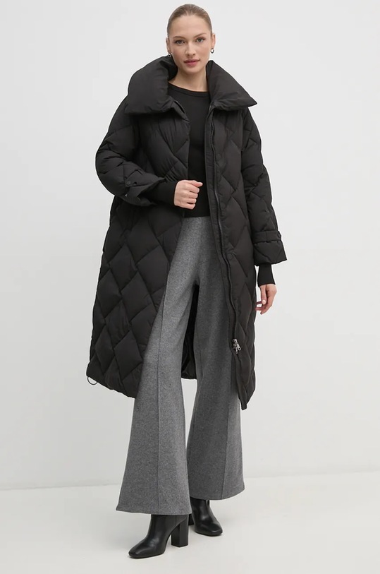 Μπουφάν με επένδυση από πούπουλα Hetrego JENNA μαύρο 8N695