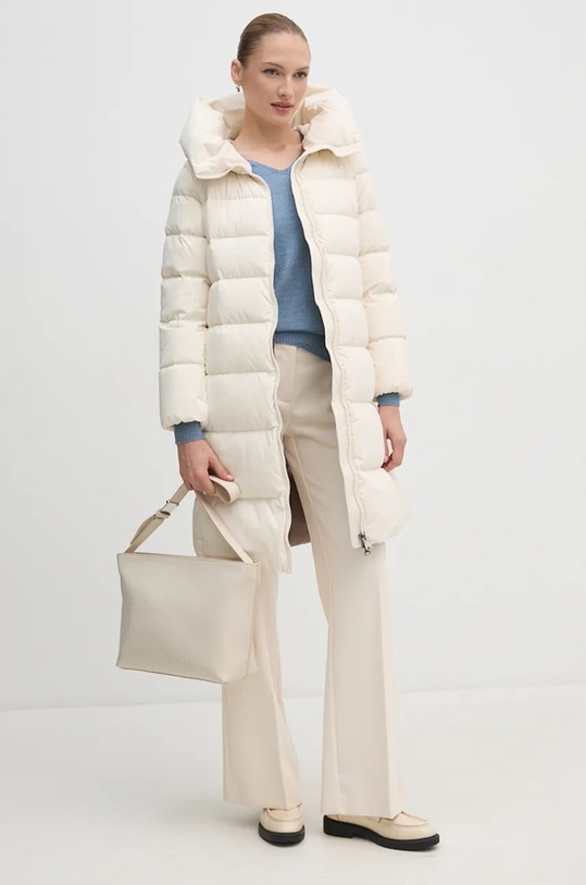 Μπουφάν με επένδυση από πούπουλα Hetrego LENA 8N697 μπεζ AW24