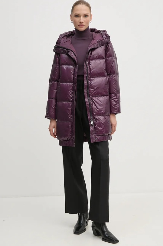 Péřová bunda Hetrego SARAH fialová 8N722