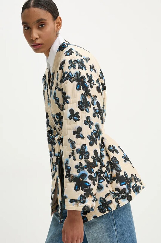 Bunda s příměsí hedvábí MUNTHE LIPA béžová 1505.23423