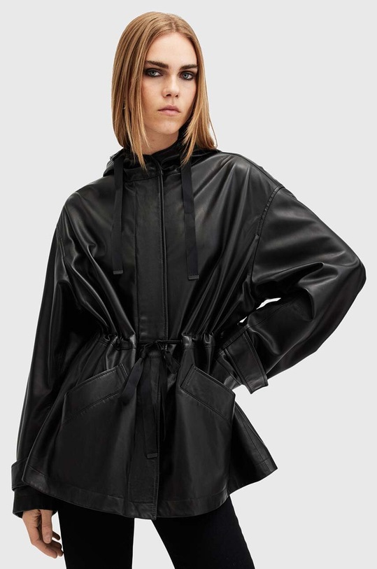AllSaints kurtka skórzana KELSEA LEA JACKET skóra licowa czarny W027LB