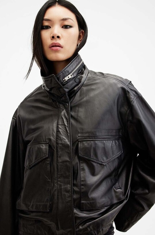 Oblečení Kožená bunda AllSaints CLAY JACKET W035LB černá