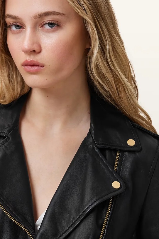 AllSaints rokerica ženska kožna BALFERN BIKER crna W084LB