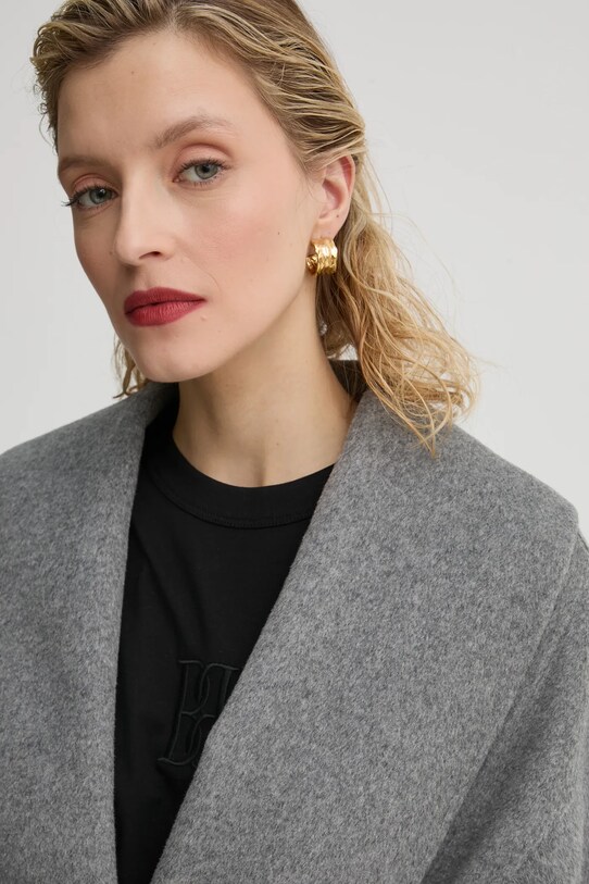 By Malene Birger płaszcz wełniany MARGITH 103187 szary