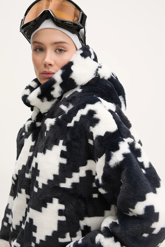 giacca Noelle Faux Fur blu navy W3001039.1740