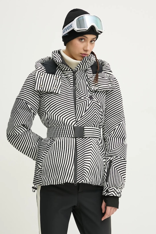 Páperová lyžiarska bunda Perfect Moment Candice zimný šport čierna W3001048.2219