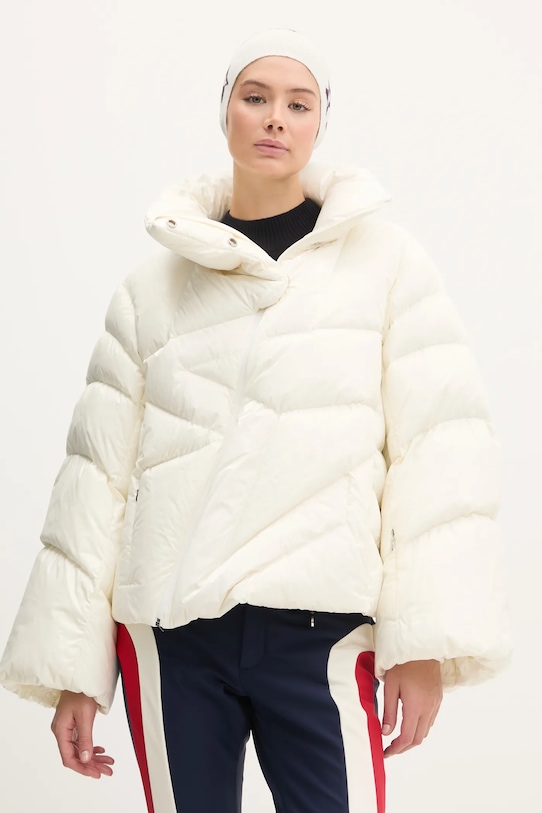 Péřová lyžařská bunda Perfect Moment Ariel zimní sporty béžová W3001051.1707