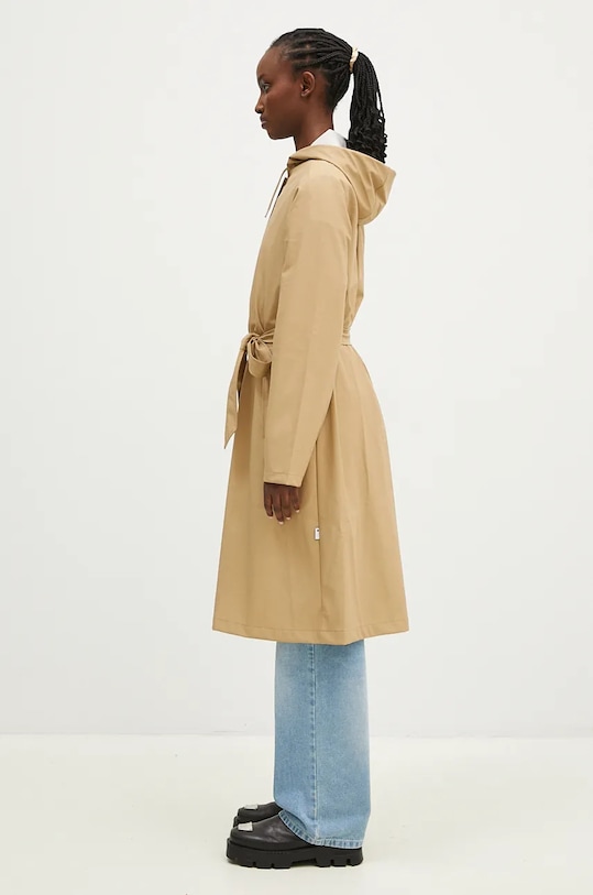 Odzież Rains kurtka A-Line Longer W Jacket W3 12040.24 beżowy