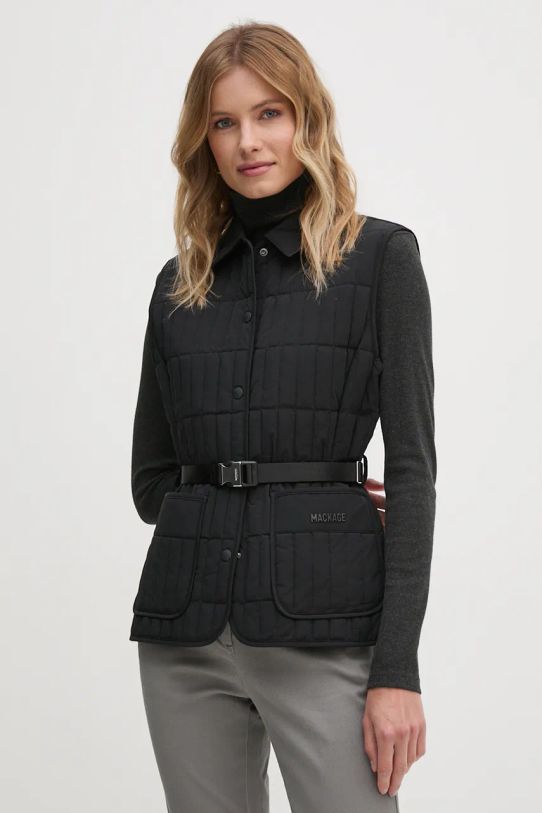 MACKAGE gilet in piuma transitorio nero HELIA