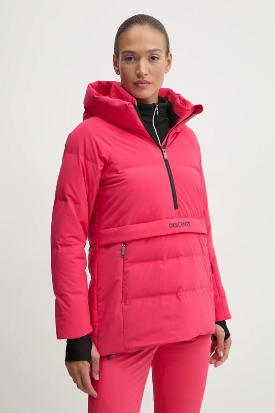 Пуховая лыжная куртка Descente Anorak Down зимний спорт розовый DWWYGK31