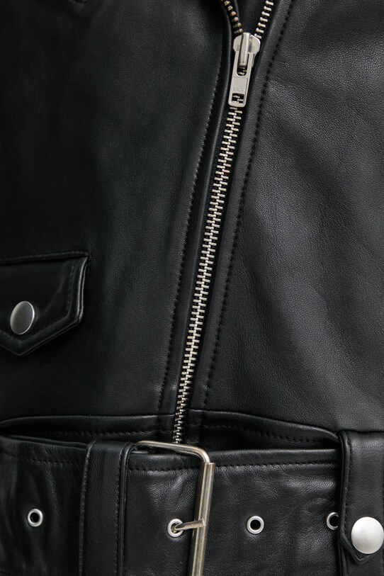 Stand Studio geaca ramones de piele ICON Biker Jacket 61792.7030 negru