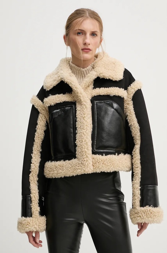 Μπουφάν Stand Studio Edith Jacket 61950.9077 μαύρο