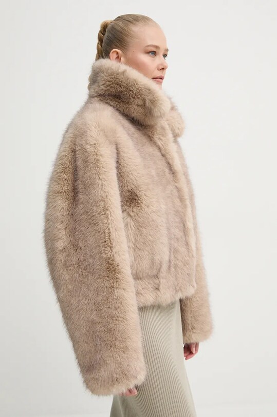Stand Studio płaszcz Lena Jacket bez kaptura beżowy 66354.9155