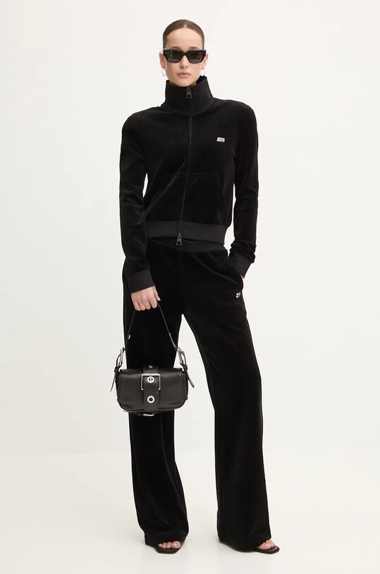 Miss Sixty felpa in velluto 6L4WJ4440000 nero AW24