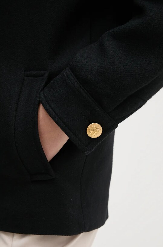 La Petite Française płaszcz wełniany PFBALNEAIRE PFBALNEAIRE czarny